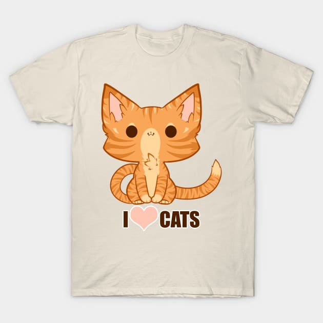 I <3 Cats! T-Shirt by TehButterCookie